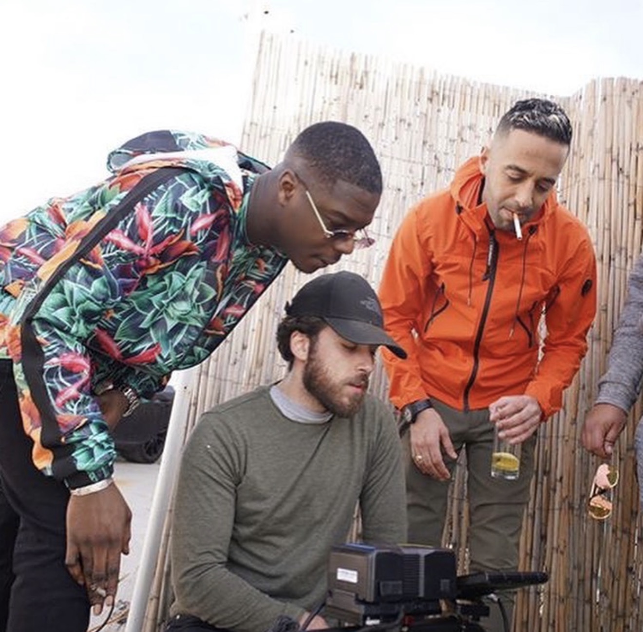 Reviewing footage with Naps and Ninho