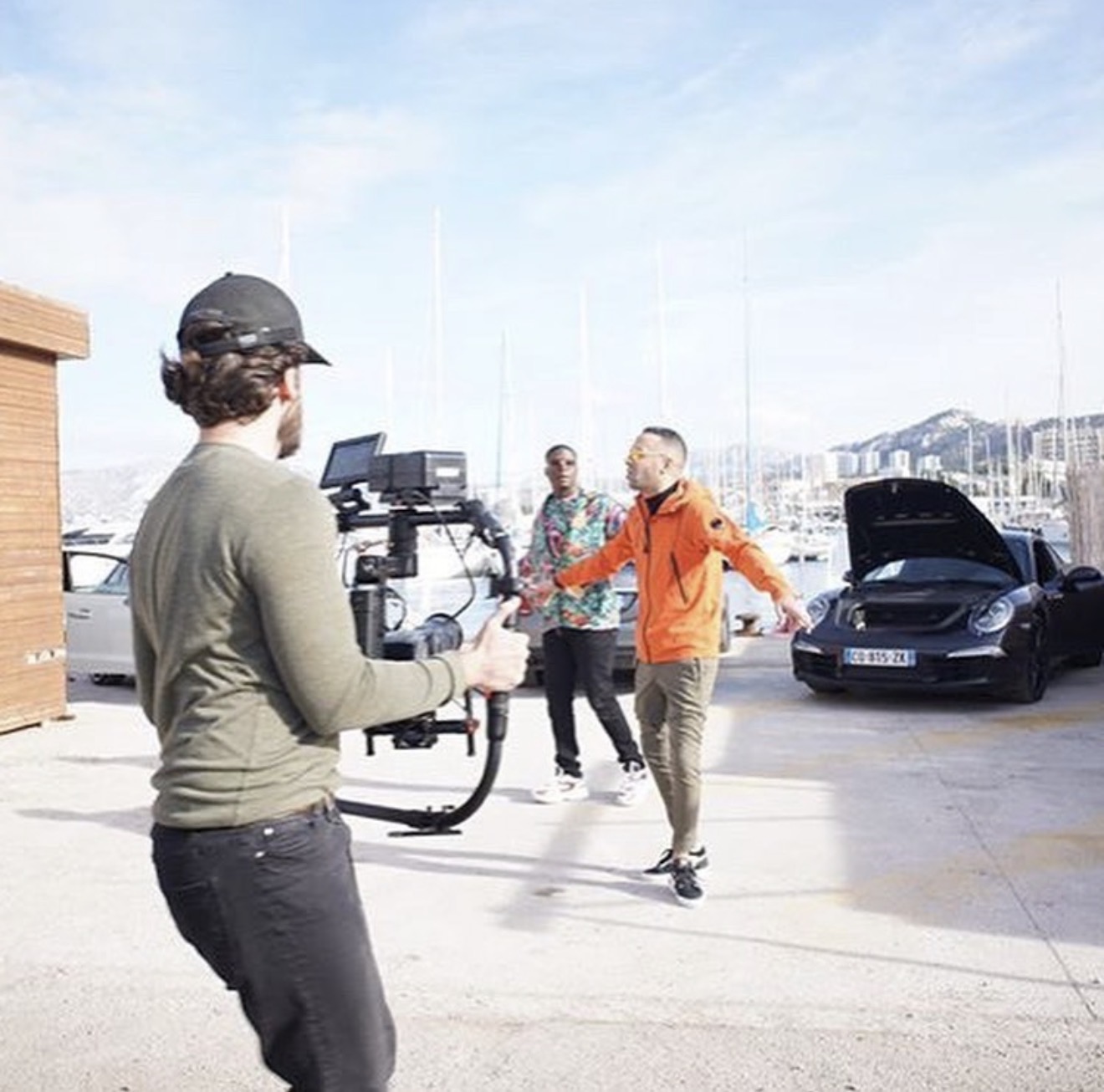 Operating the gimbal on the 6.3 shoot