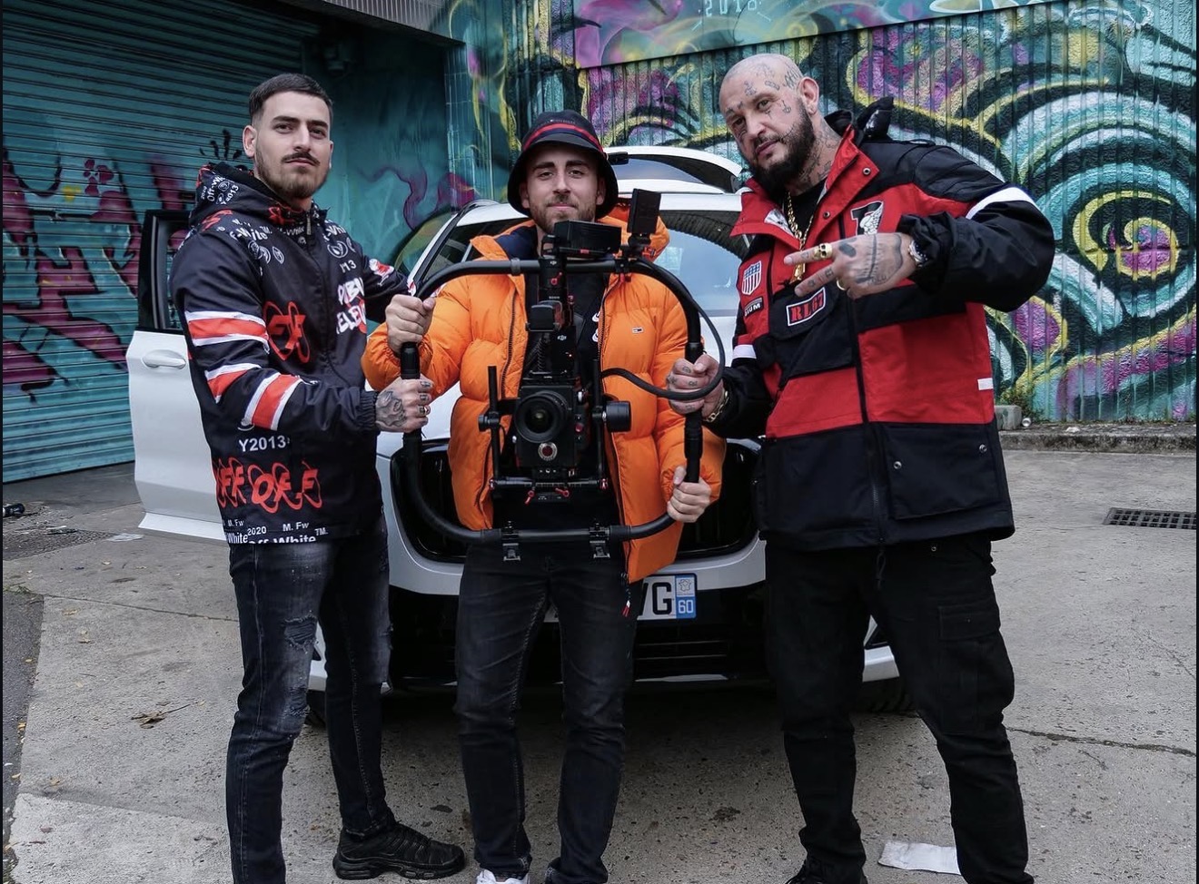 With Seth Gueko and crew on set, camera in hand